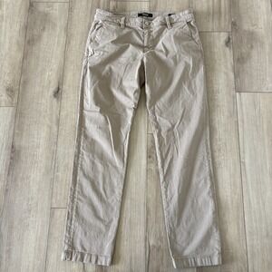 Mavi Jeans Mens Edward Slim Straight Leg Stretch Pants 5 Pocket Chino 33x32 Tan